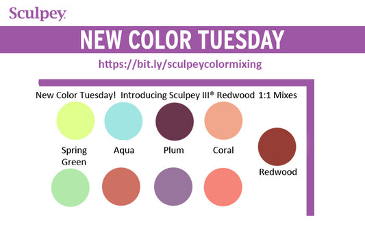 New Color Tuesday! Introducing Sculpey III® Redwood