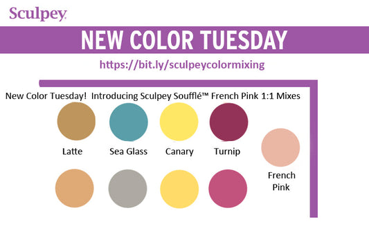 New Color Tuesday! Introducing Sculpey Soufflé™ French Pink