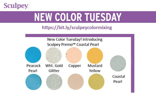 New Color Tuesday! Introducing Sculpey Premo™ Coastal Pearl