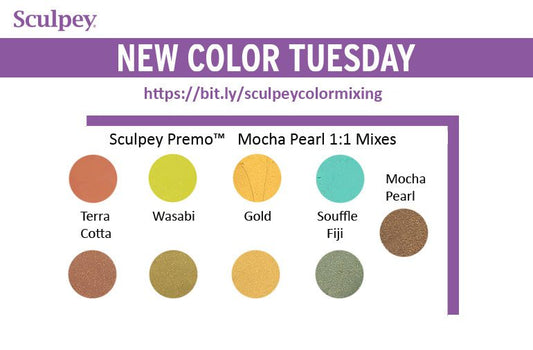 New Color Tuesday! Introducing Sculpey Premo™  Mocha Pearl