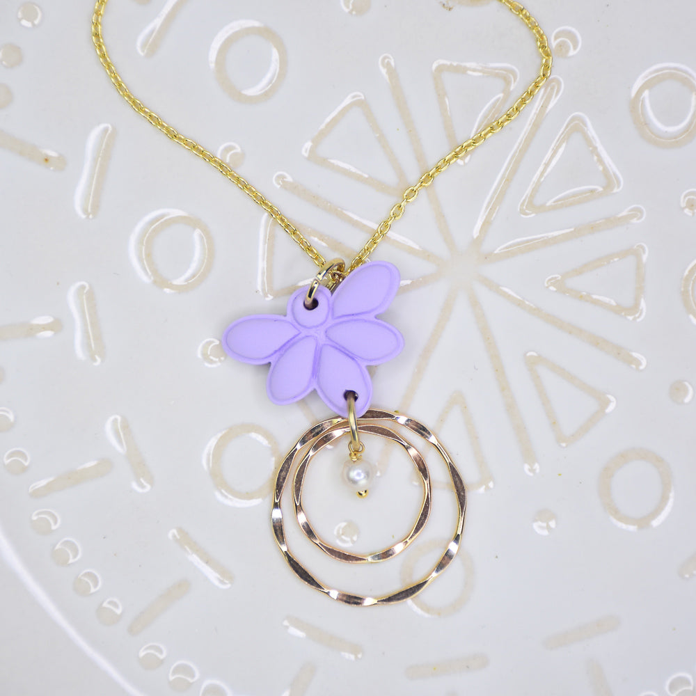 Sculpey Soufflé™ Sculpted Flower Charm Necklace