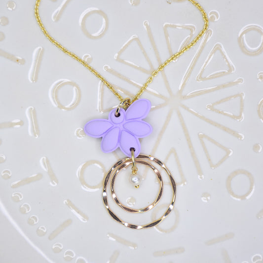 Sculpey Soufflé™ Sculpted Flower Charm Necklace