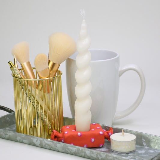 Sculpey Soufflé™ Magenta Candy Candle Holder