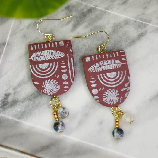 Sculpey Soufflé™ Nordic Print Earrings