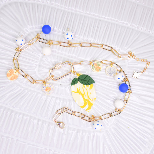 Sculpey Premo™ Terrazzo Lemon Necklace