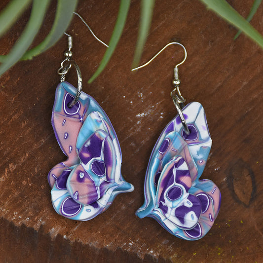 Sculpey Soufflé™ Layered Butterfly Earrings