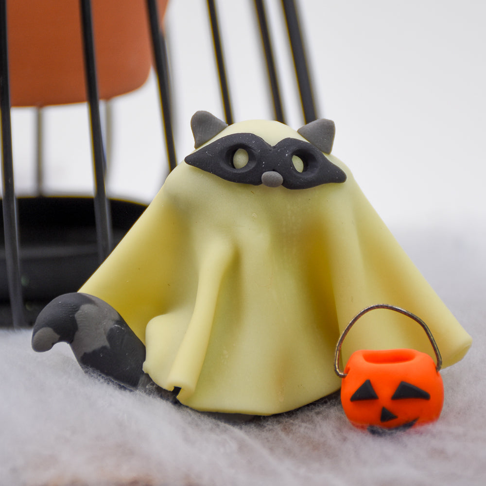 Sculpey III® Glow-in-the-Dark Raccoon Ghost