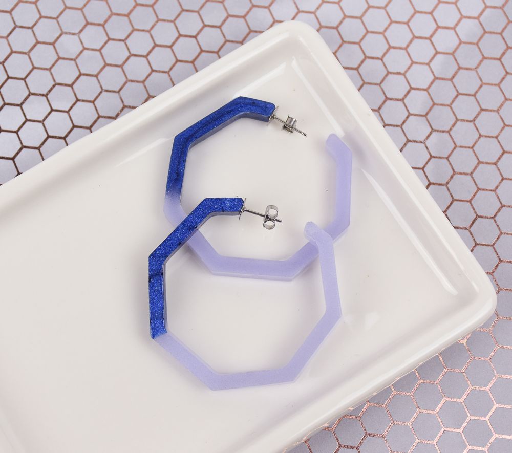Liquid Sculpey® Color Block Hoops