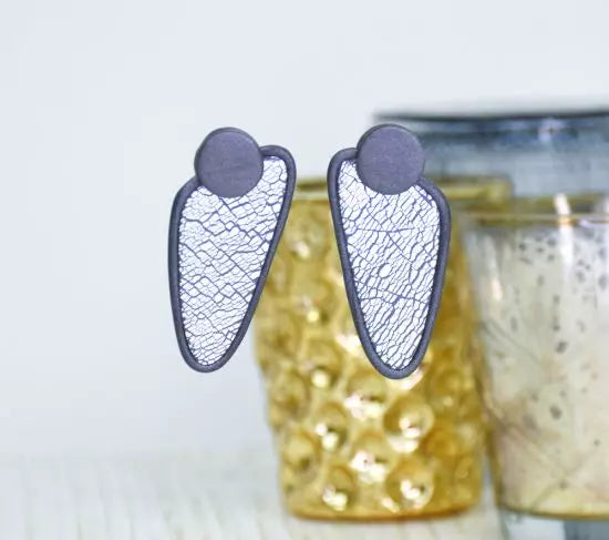 Sculpey Premo™ Crackled Metal Earrings