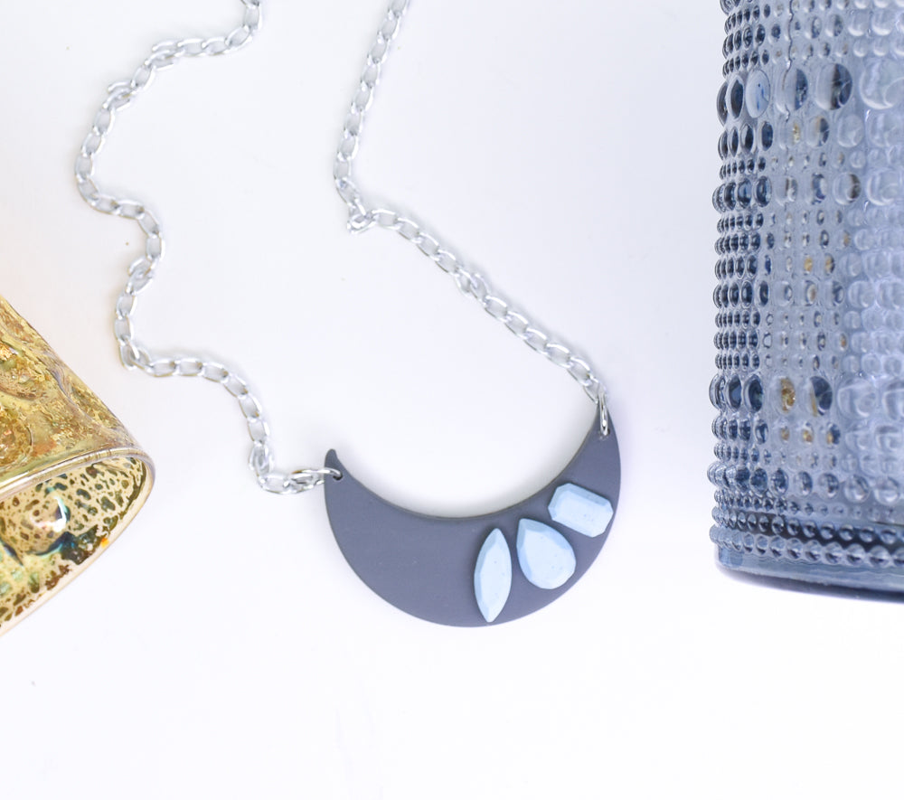 Sculpey Premo™ Crescent Gem Pendant