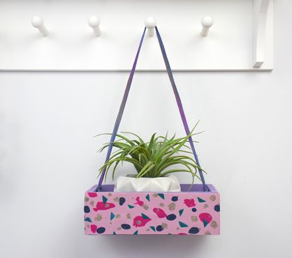 Sculpey Soufflé™ Lilac Mist Terrazzo Wall Planter