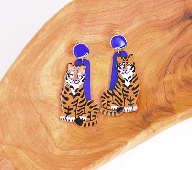 Sculpey Soufflé™ Koi Tiger Earrings