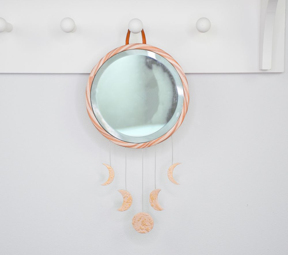 Sculpey Premo™ Mirror Moon Phase Wall Hanging