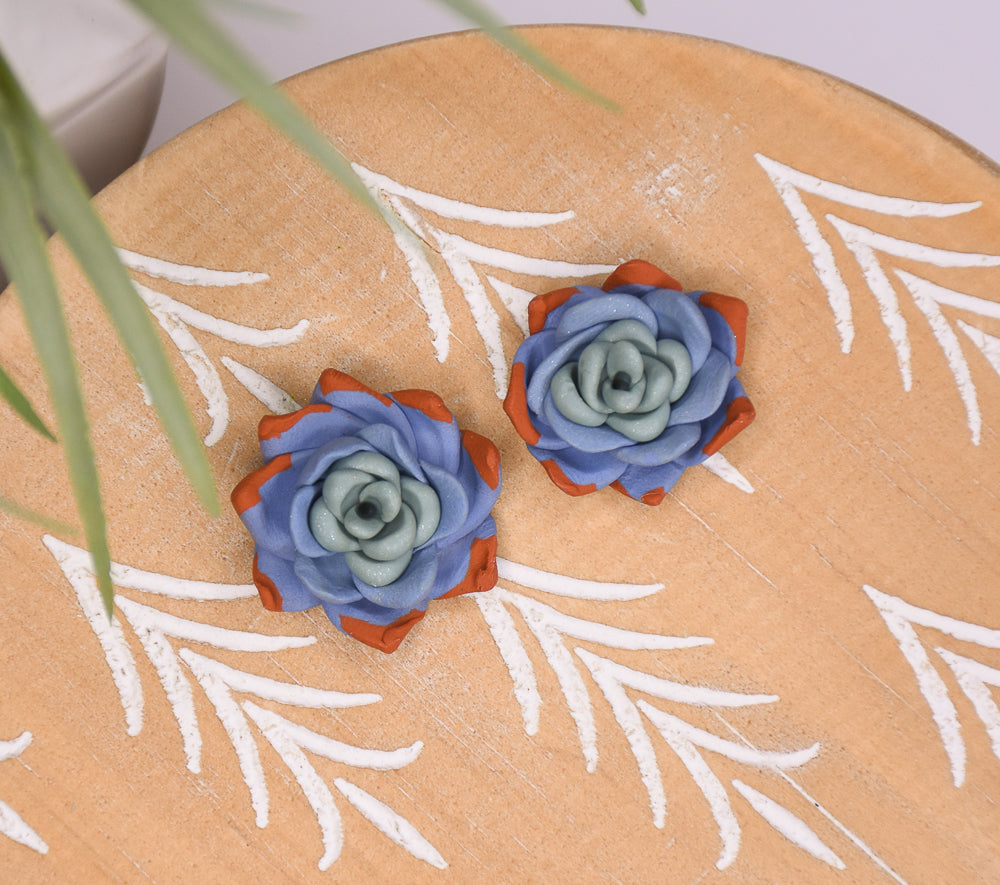 Sculpey Premo™ Echeveria Earrings