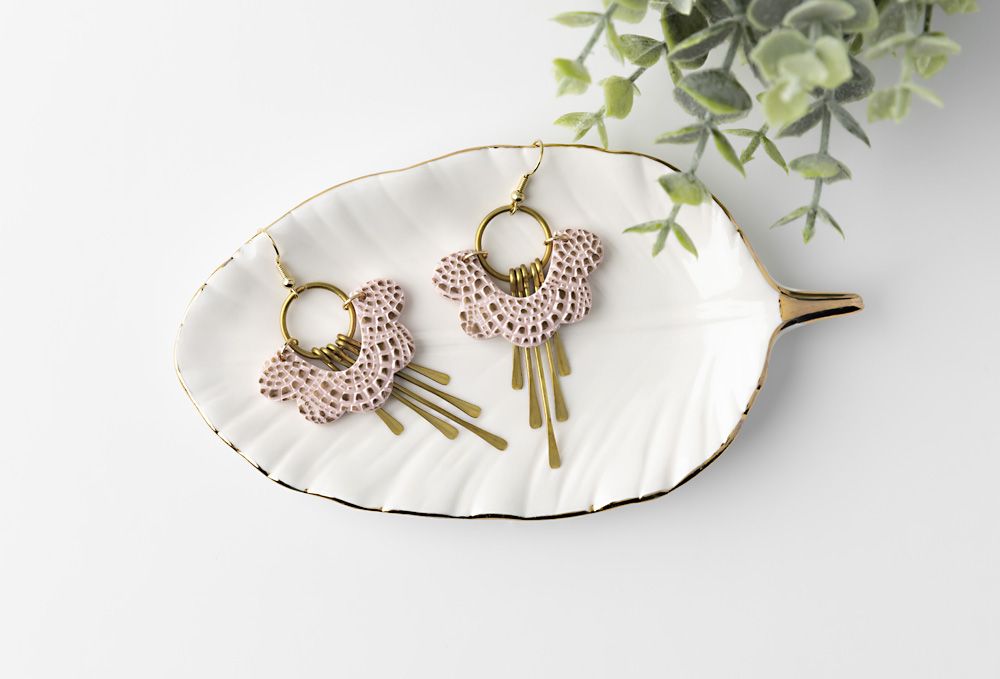 Sculpey Premo™ Mica Texture Earrings