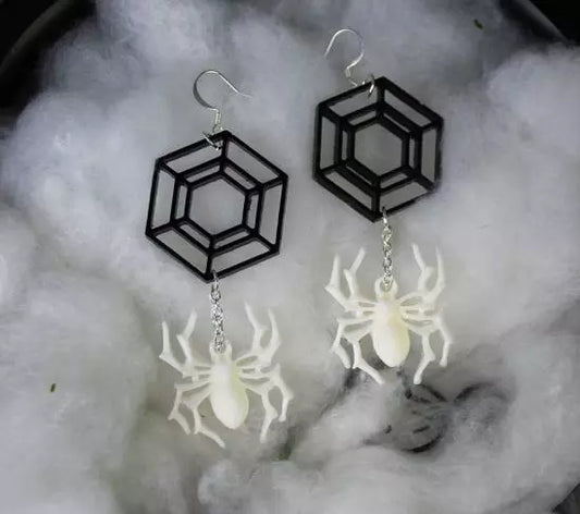 Liquid Sculpey® Spider & Web Earrings
