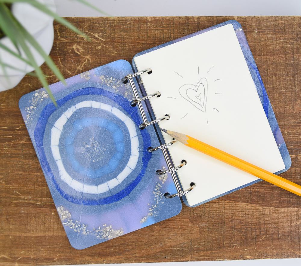 Liquid Sculpey® Marbled Mini Notebook