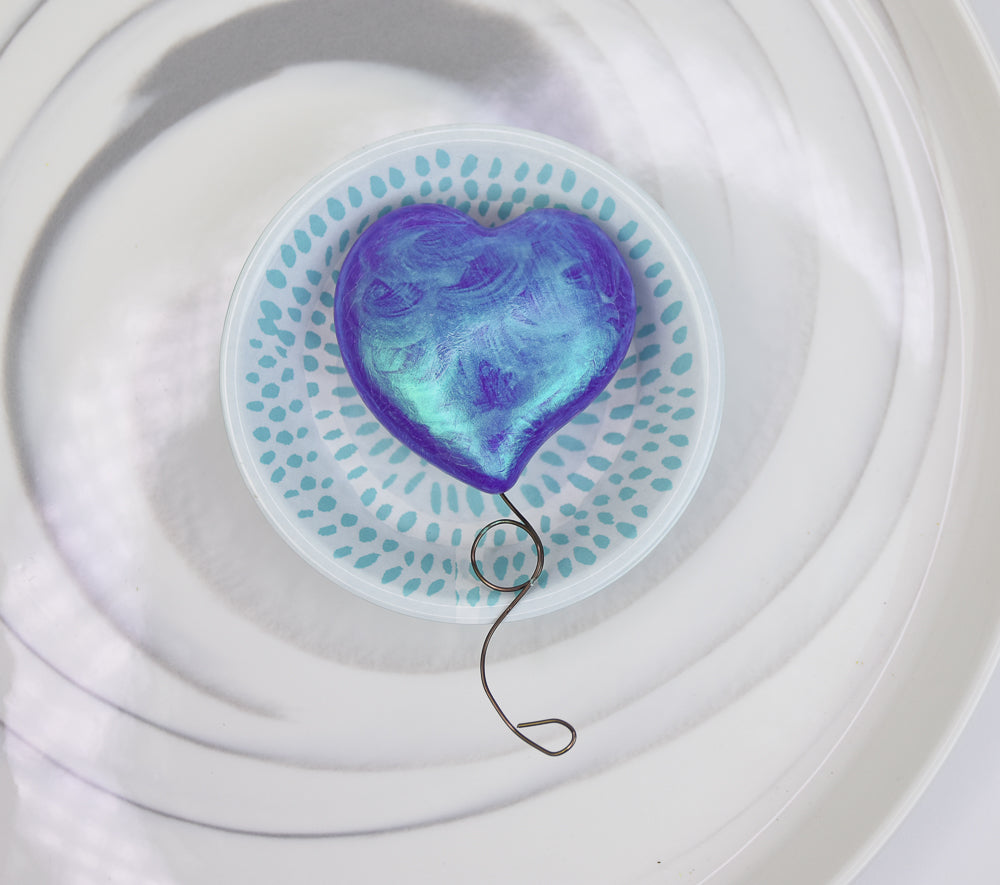 Liquid Sculpey® Iridescent Heart Magnet