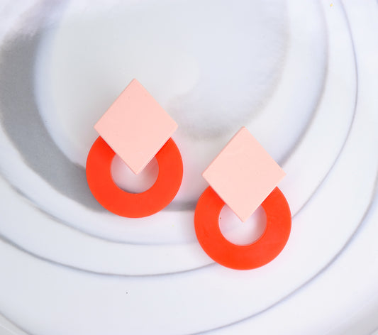 Liquid Sculpey® Tinted Mod Round Earrings