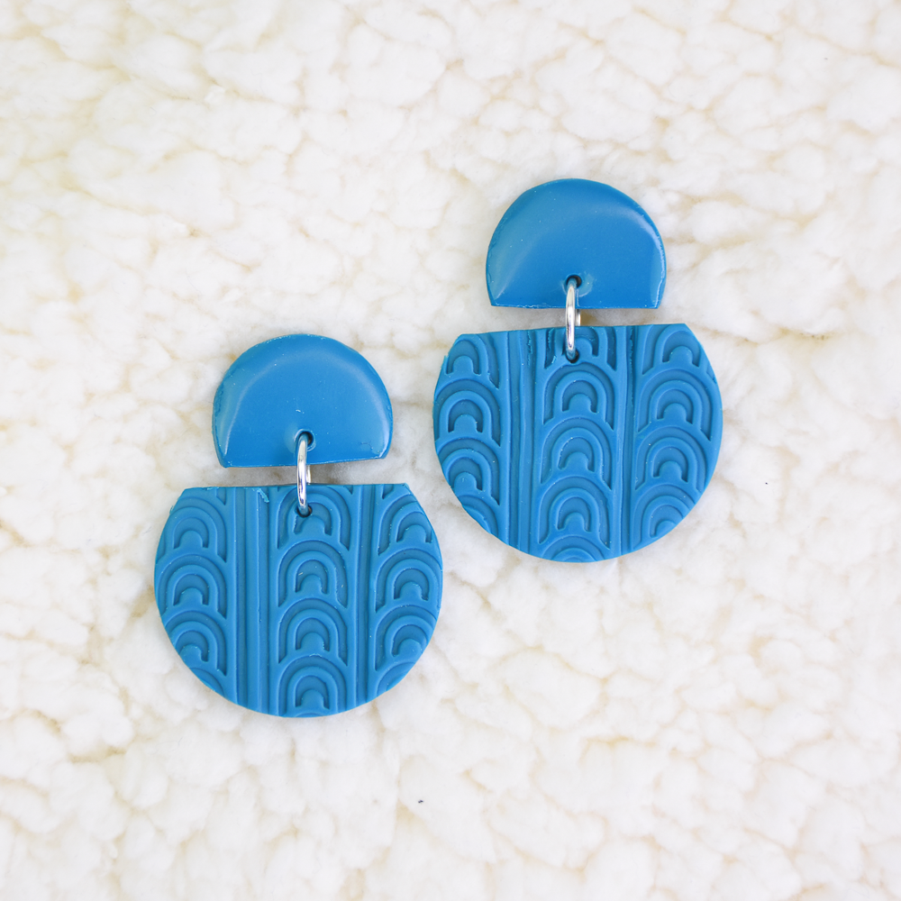 Sculpey Soufflé™ Arch Texture Earrings