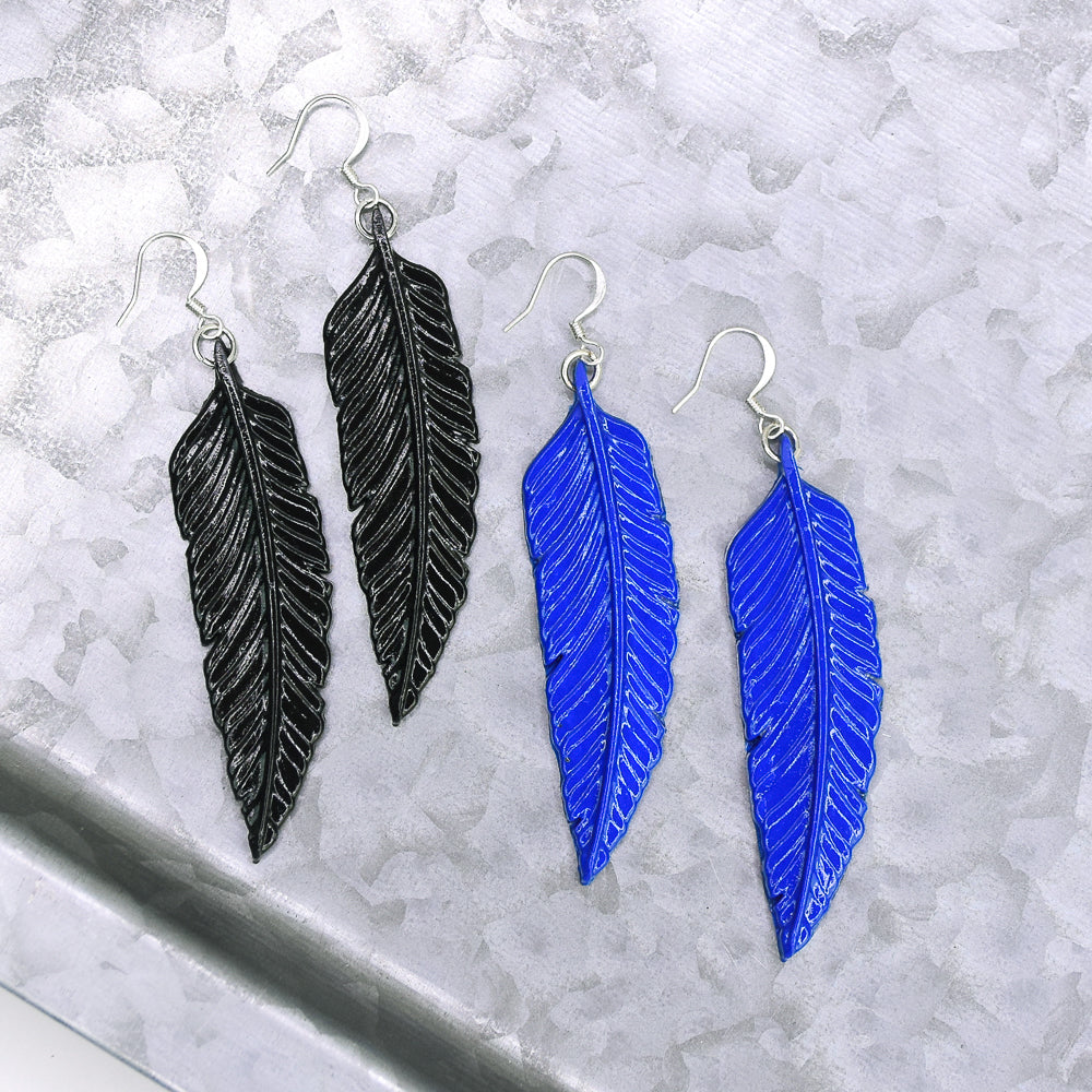 Liquid Sculpey® Glossy Liquid Feather Earrings