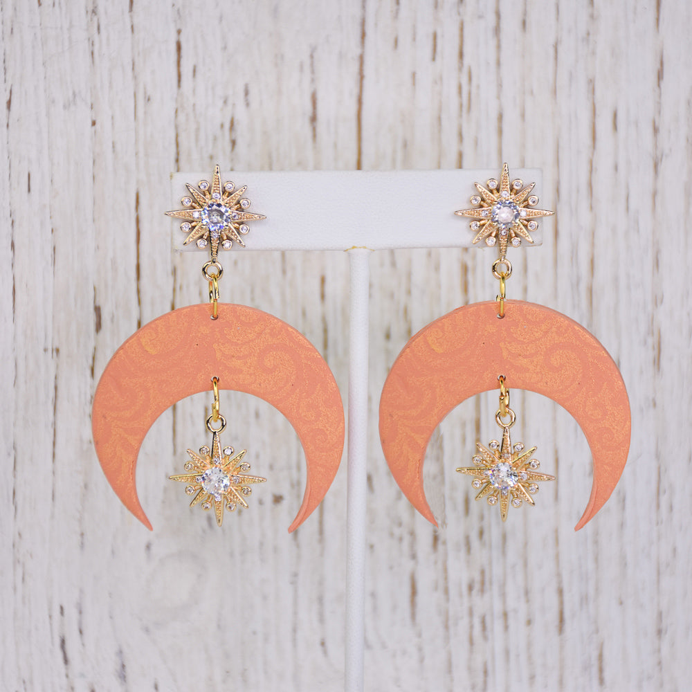 Sculpey Soufflé™ Sparkling Antique-look Brocade Earrings