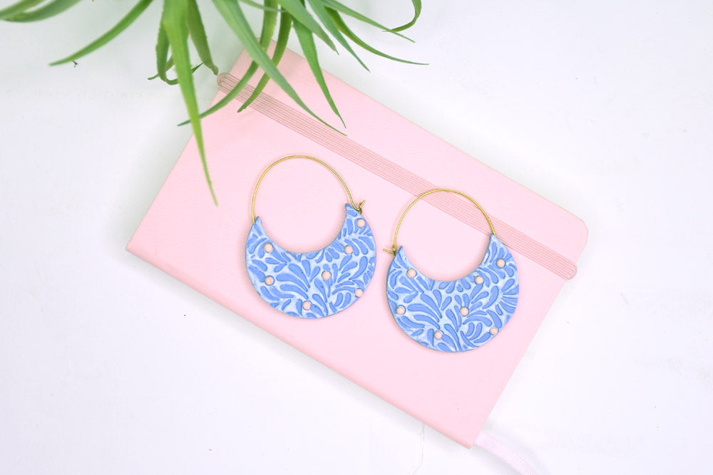 Sculpey Soufflé™ Faux Enamel Earring