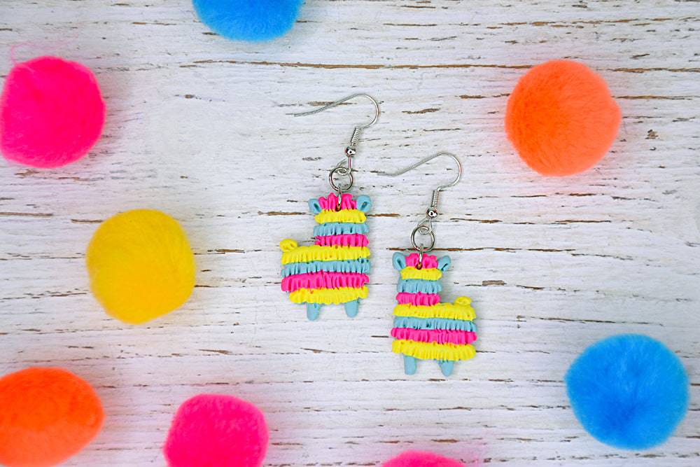 Sculpey III® Colorful Llama Earrings