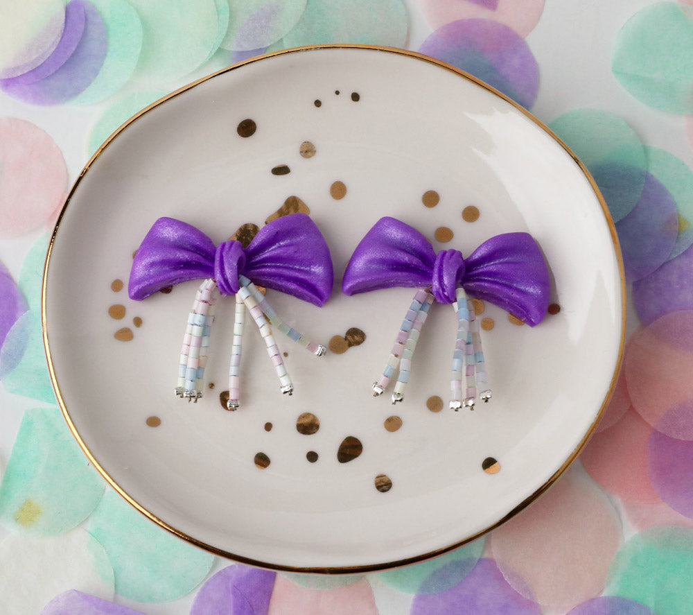 Liquid Sculpey® Bows and Beads Earrings