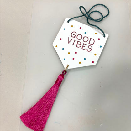 Sculpey® Air Dry - Good Vibes Wall Hanging