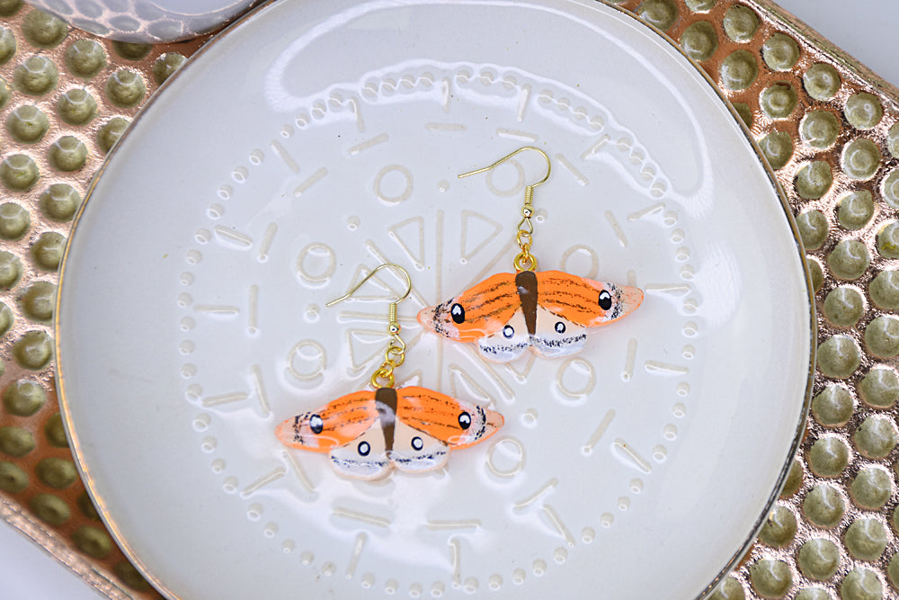 Sculpey Air-Dry™ Porcelain Moth Earrings