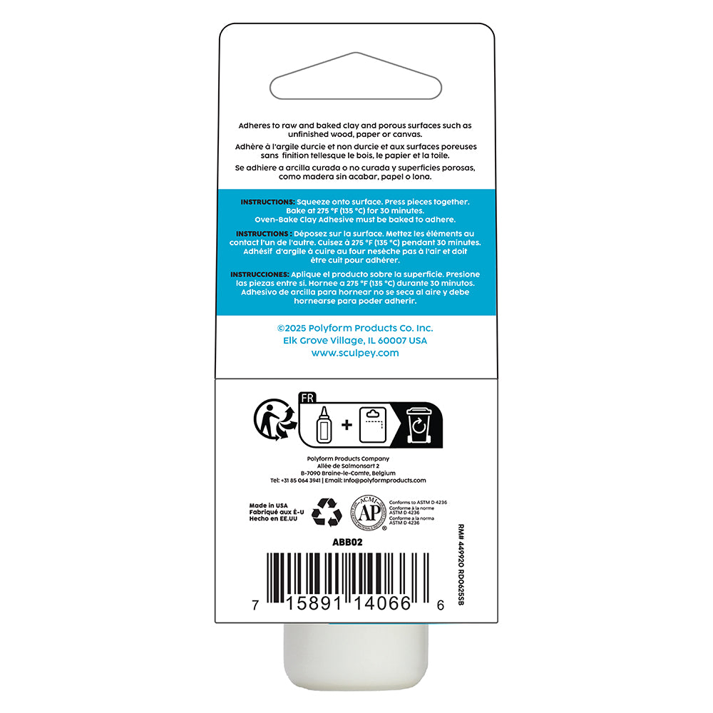 Oven-Bake Clay Adhesive 2 oz