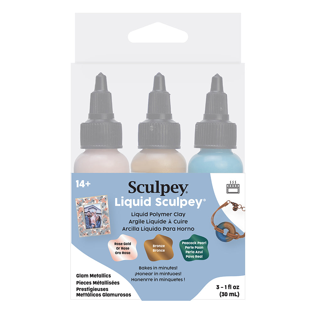 Liquid Sculpey® Liquid Polymer Clay – Glam Metallics