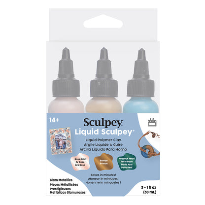 Liquid Sculpey® Liquid Polymer Clay – Glam Metallics