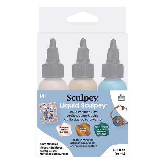 Liquid Sculpey® Liquid Polymer Clay – Glam Metallics