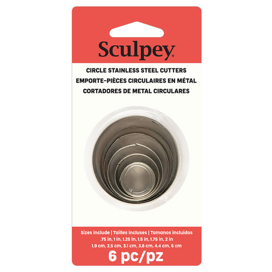 Sculpey Tools™ Graduated Cutters: Circle, 6 pc