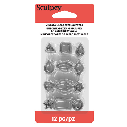 Sculpey Tools™ Mini Metal Cutters: Geometric, 12 pc