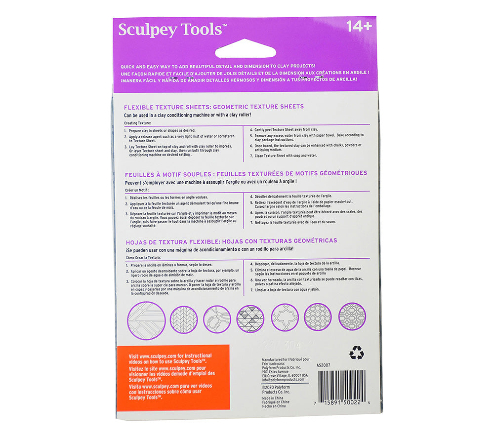 Sculpey Tools™ Geometric Texture Sheets