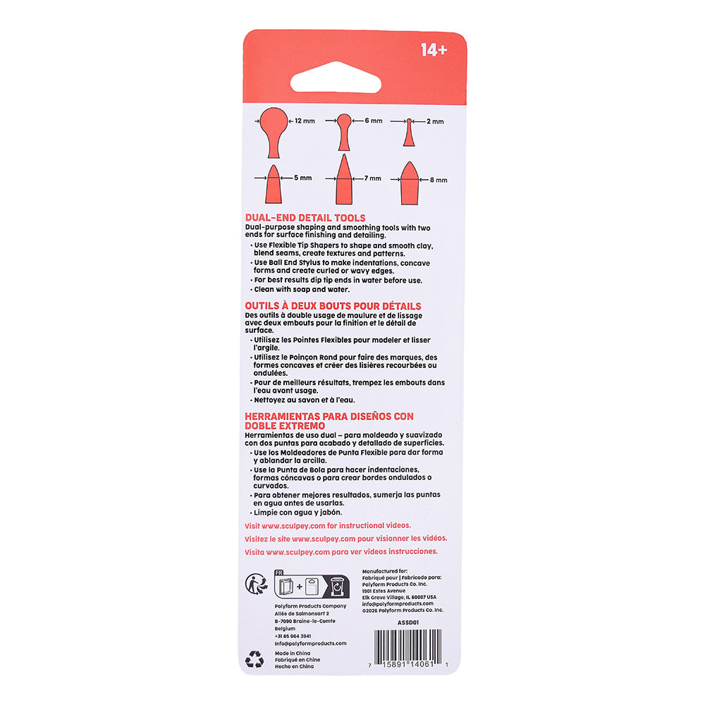 Sculpey Tools™ Dual End Detail Tools