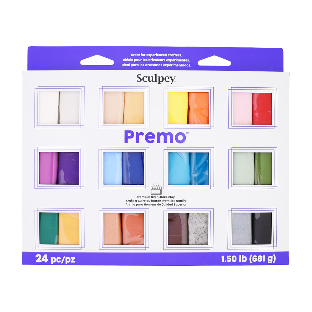 Premo Sculpey 24-Color Polymer Clay Sampler