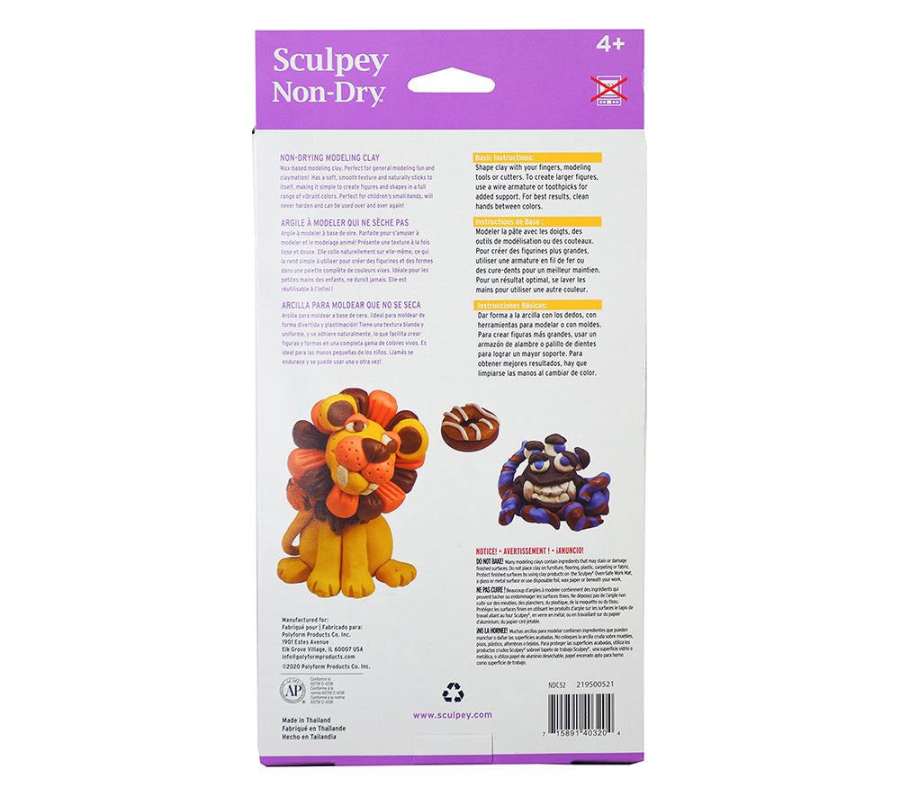 Sculpey Non-Dry™ Modeling Clay Variety Set 52 pc
