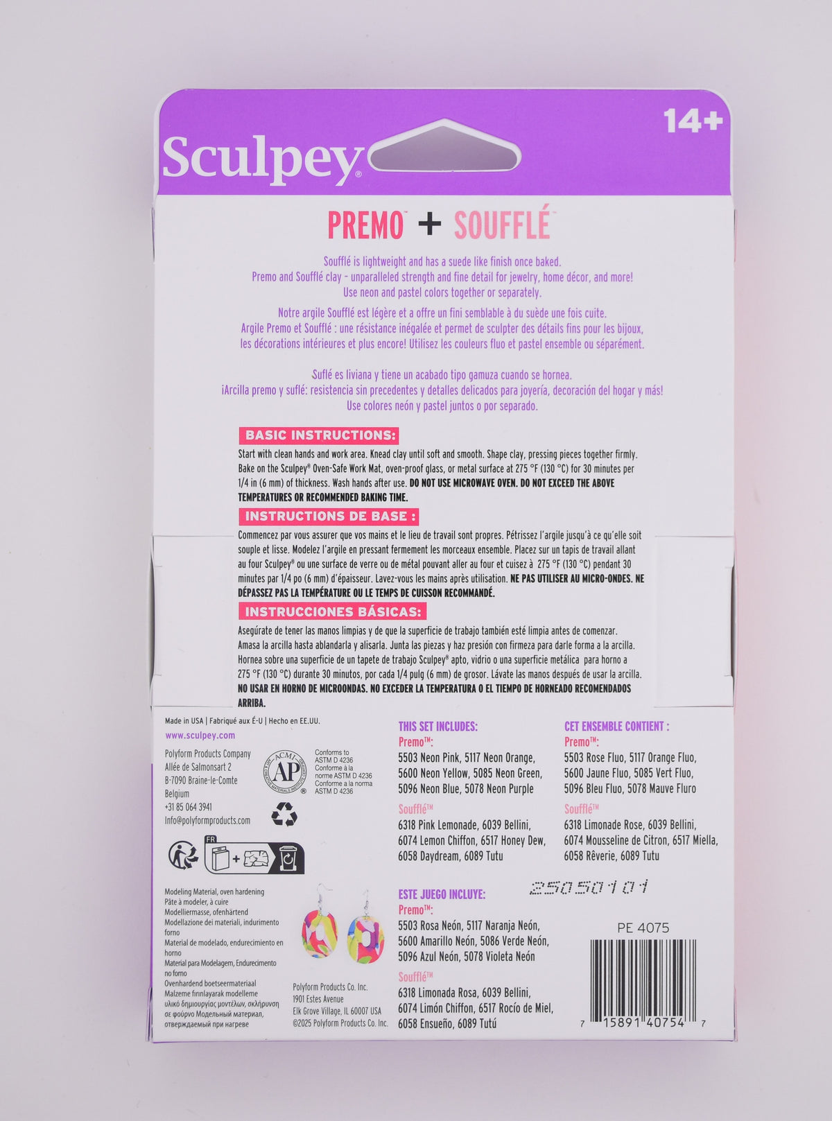 Sculpey Premo™ & Soufflé™ Neons & Pastels Multi-Pack 12 pc