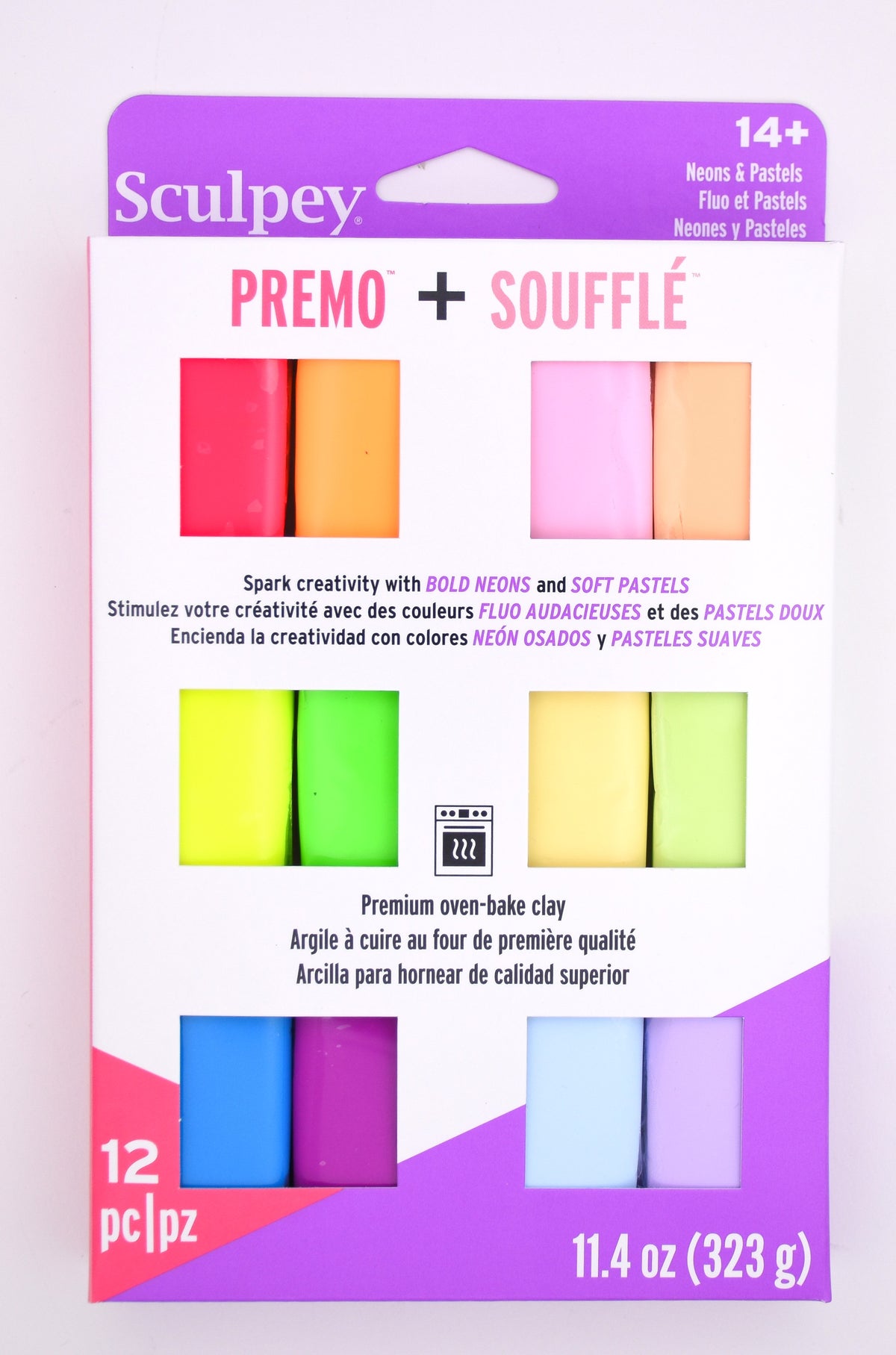 Sculpey Premo™ & Soufflé™ Neons & Pastels Multi-Pack 12 pc