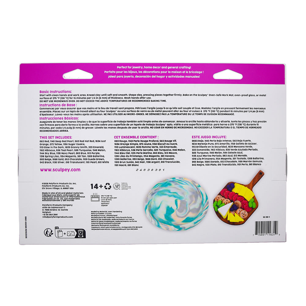 Sculpey III® 30 Color Sampler