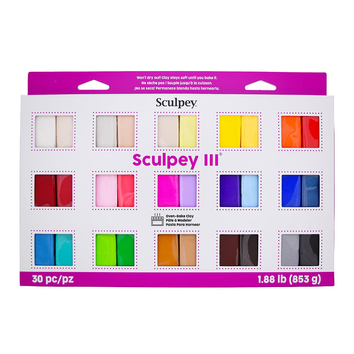Sculpey Iii 30 Color Oven Bake Clay Samplernull