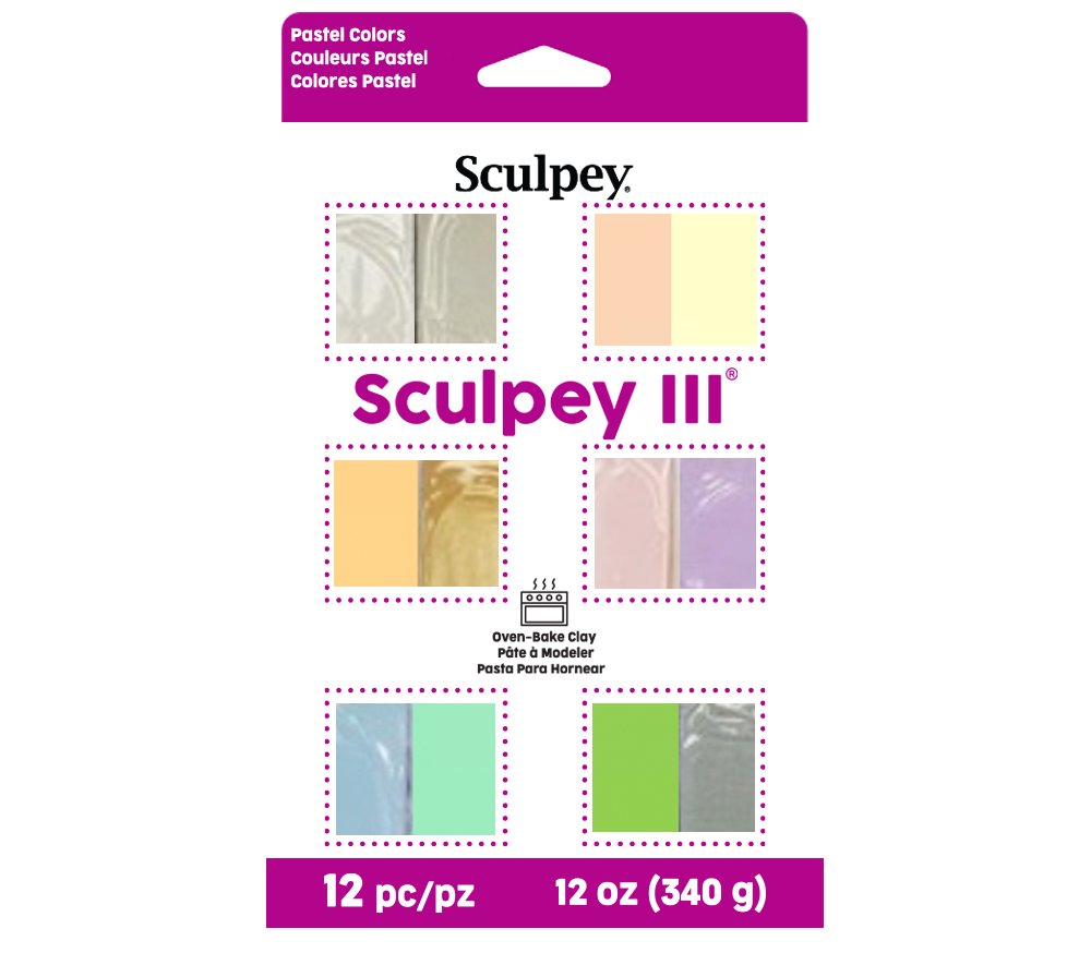 Sculpey III® 12 Piece Pastel Colors Multi-pack