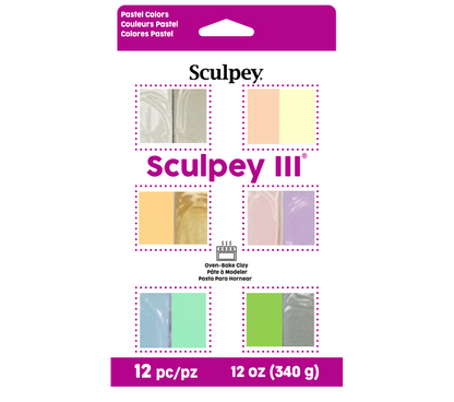 Sculpey III® 12 Piece Pastel Colors Multi-pack