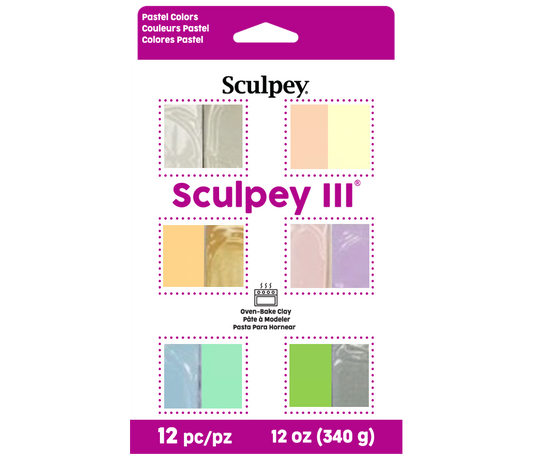 Sculpey III® 12 Piece Pastel Colors Multi-pack