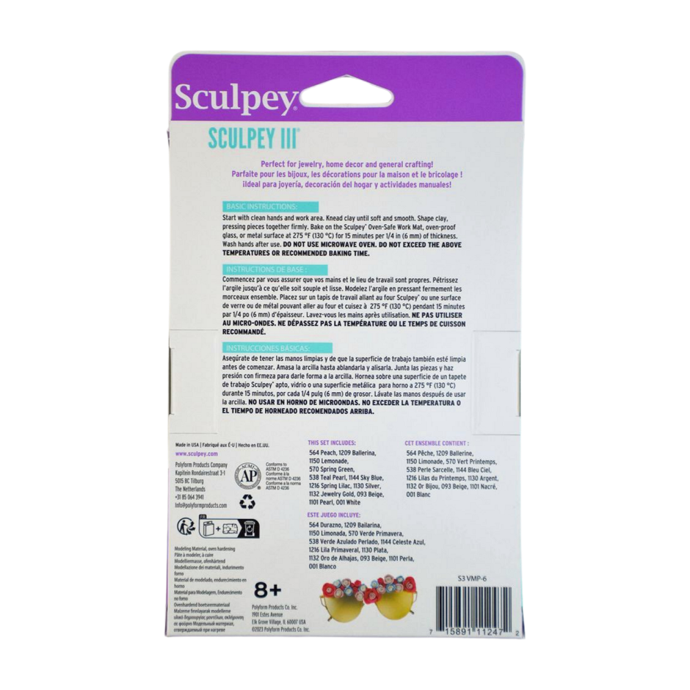 Sculpey III® 12 Piece Pastel Colors Multi-pack