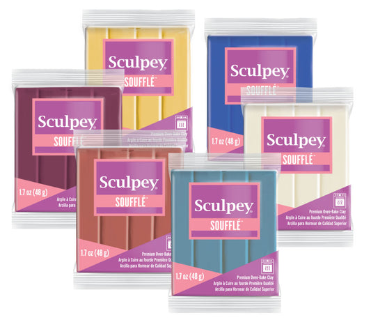  Sculpey Soufflé™ Polymer Oven-Bake Clay, Igloo White